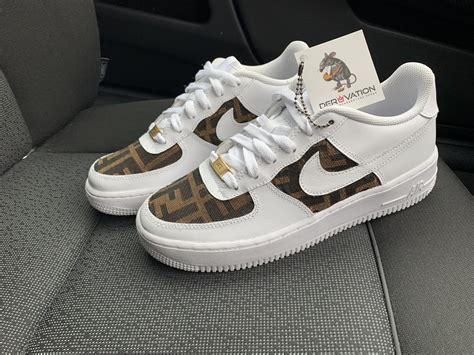 custom air force 1 fendi|Nike Air Force 1 Mid By You Custom Men's Shoes..